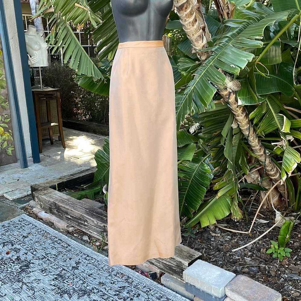 Adrianna Papel occasions gold metallic column maxi skirt